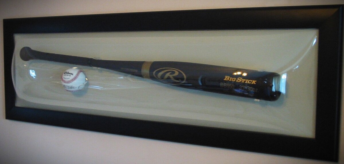 Baseball bat framed
